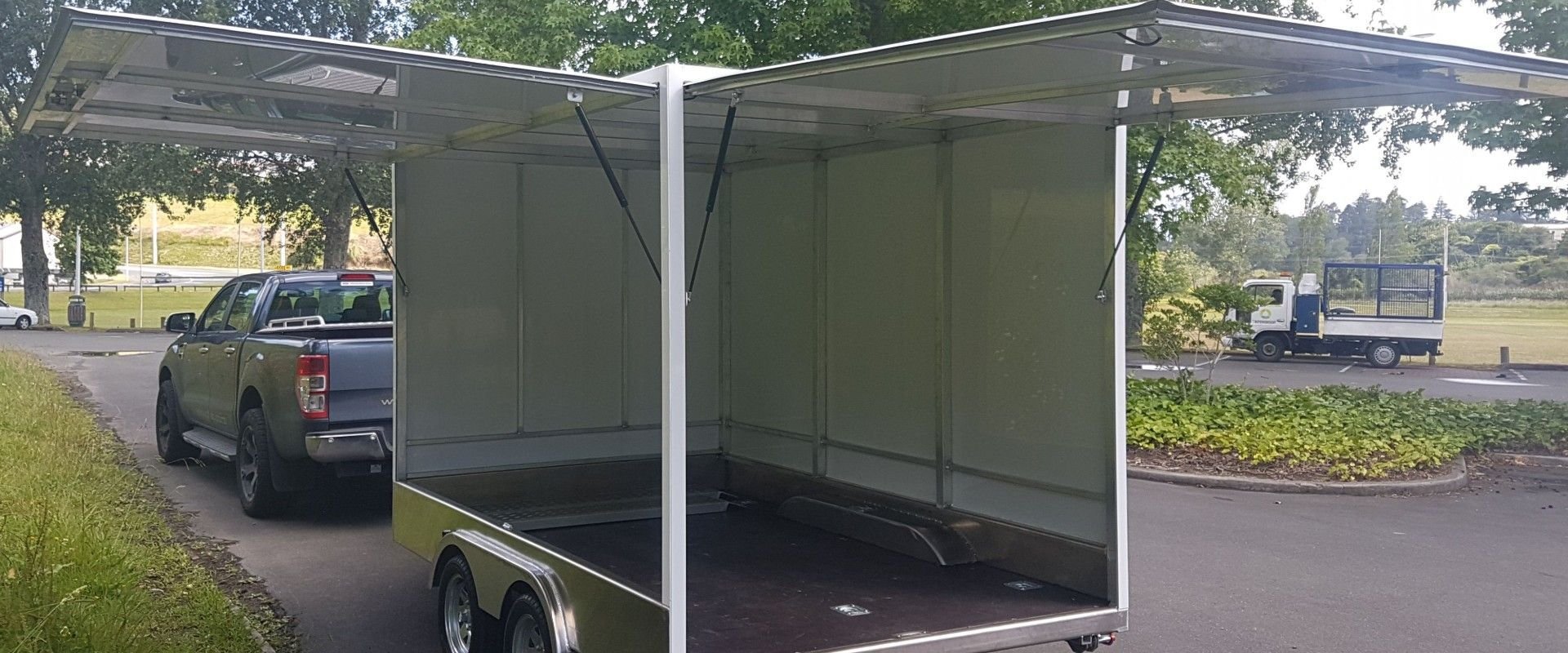 GFAB Trailers - 3100x1950 Alloy Box Trailer - ACM, 2500 GVM, tandem axle